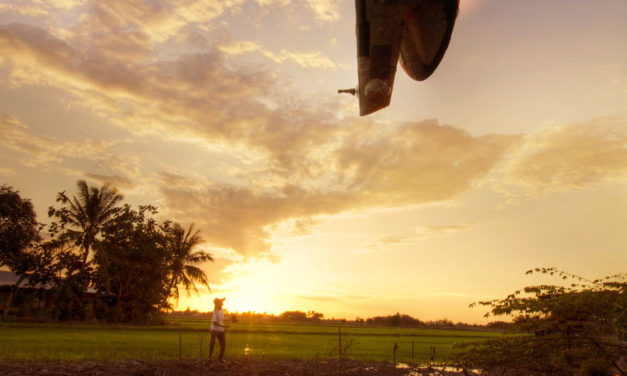 163 – Zachód słońca nad bajorem