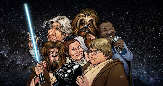 -30 – Han, Chewie, Leia, Luke aka starocie