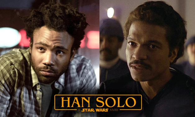Donald Glover jako Lando na planie filmu o młodym Solo